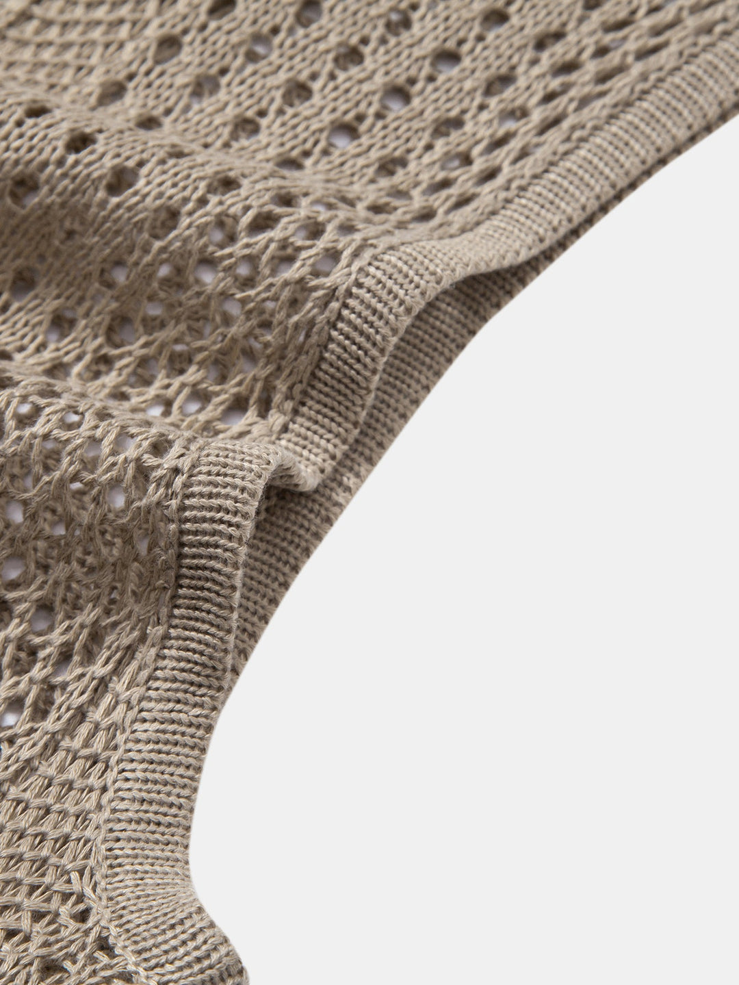 Geovari | Crocheted U-Neck Tank & Crinkle Straight-Leg Trousers