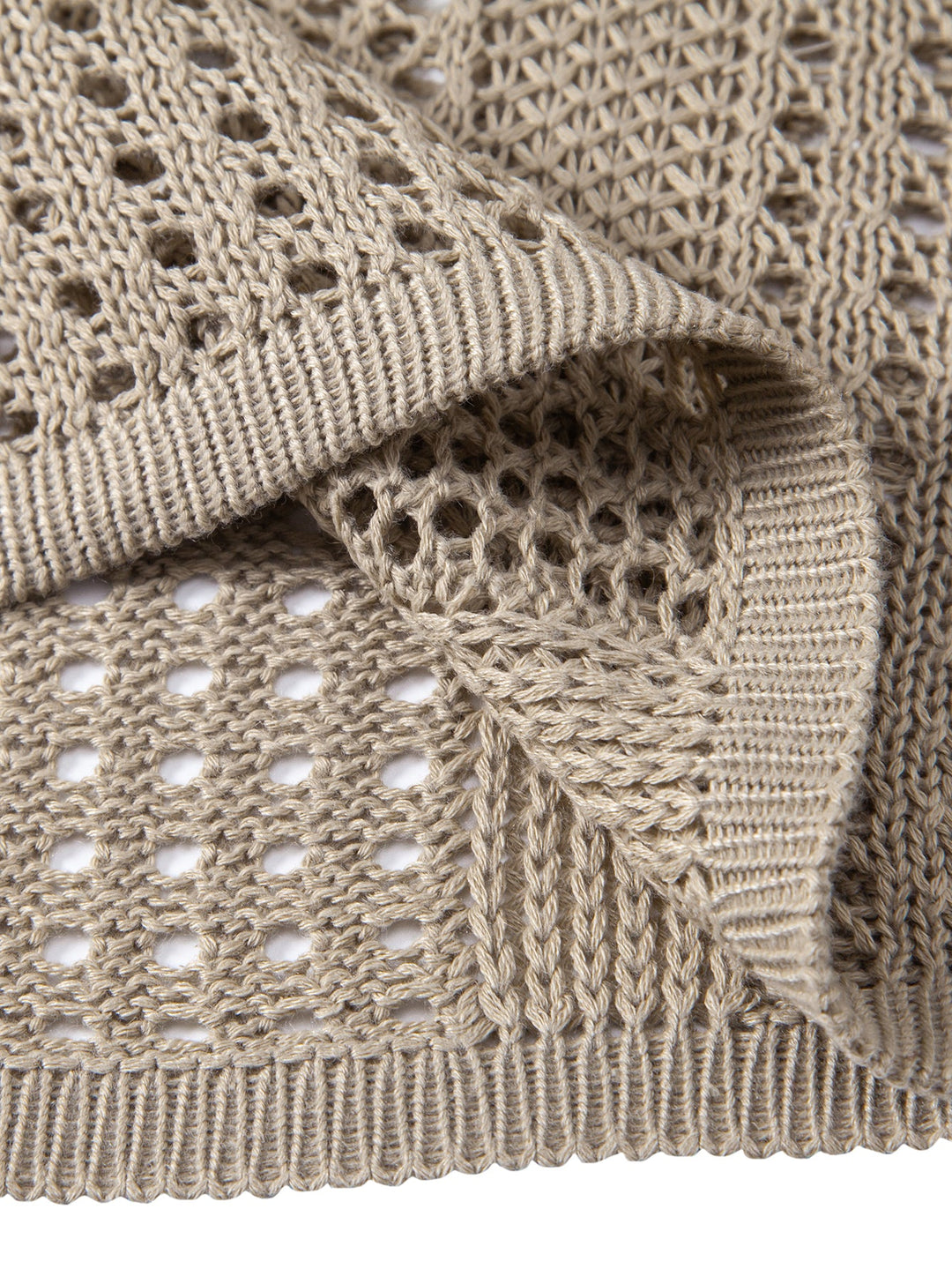 Geovari | Crocheted U-Neck Tank & Crinkle Straight-Leg Trousers
