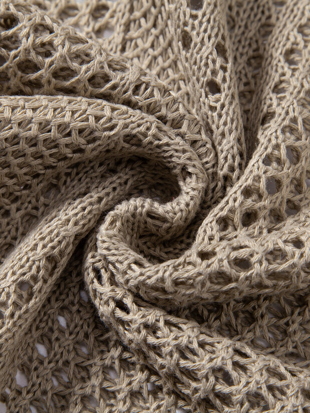Geovari | Crocheted U-Neck Tank & Crinkle Straight-Leg Trousers