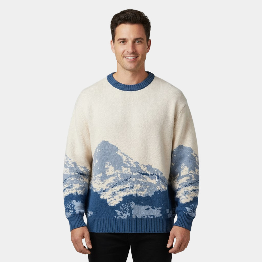 Geovari | Men's Snow Mountain Jacquard Jumper
