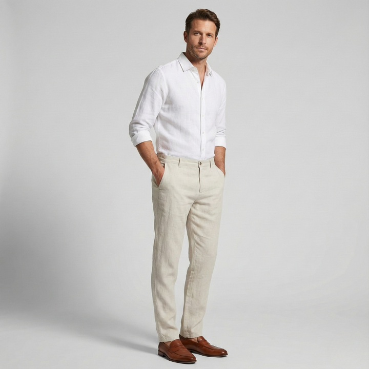 Geovari | Mykonos Linen Trousers