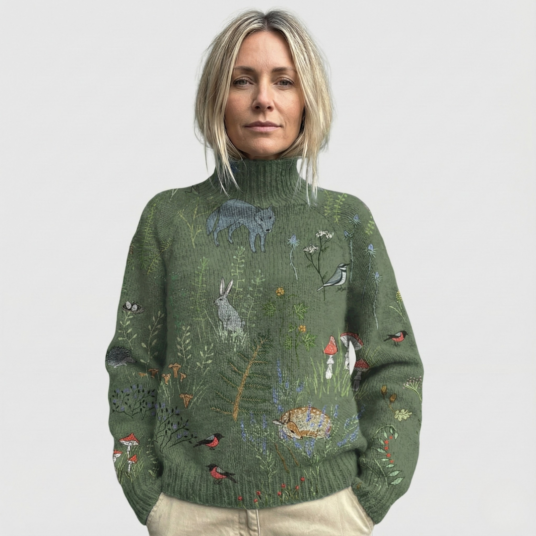 Geovari | Warm and Elegant Roll-Neck Jumper