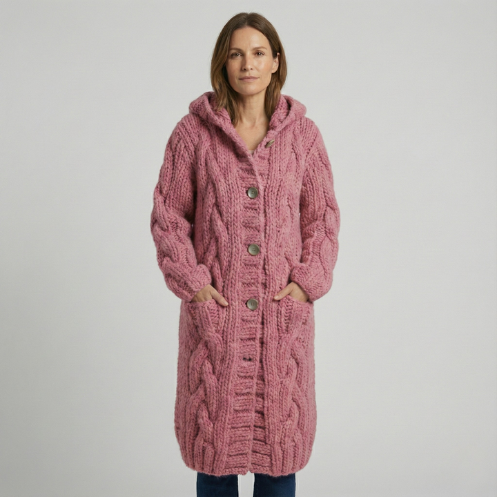 Geovari | Elegant Cosy Coat with Tummy Coverage