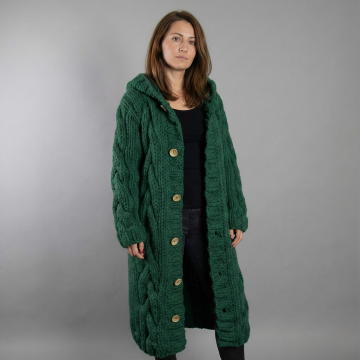 Geovari | Elegant Cosy Coat with Tummy Coverage