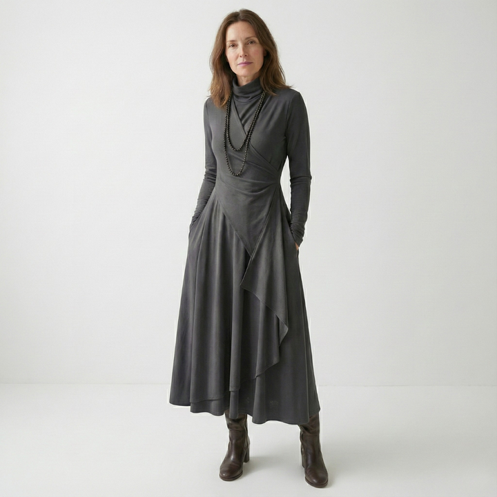 Geovari | Elegant Draped Dress