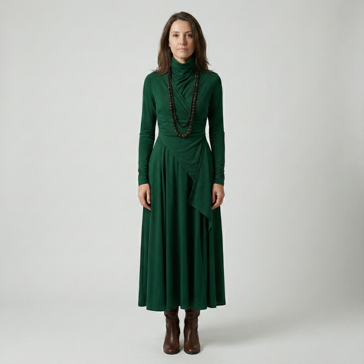 Geovari | Elegant Draped Dress