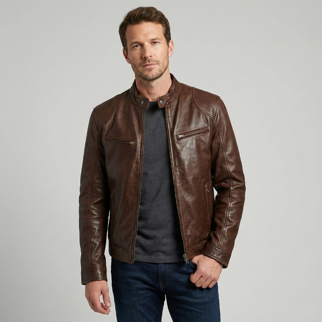 Geovari | Leather Jacket