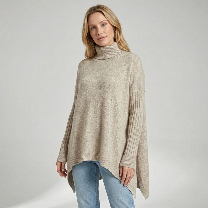 Geovari | Longline Roll-Neck Jumper