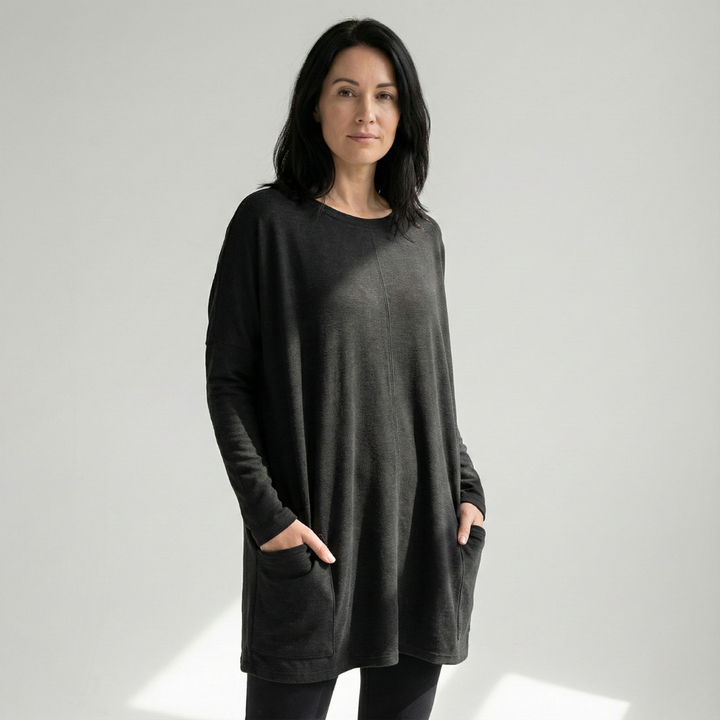 Geovari | Relaxed Tunic with Pockets and Extra Coverage