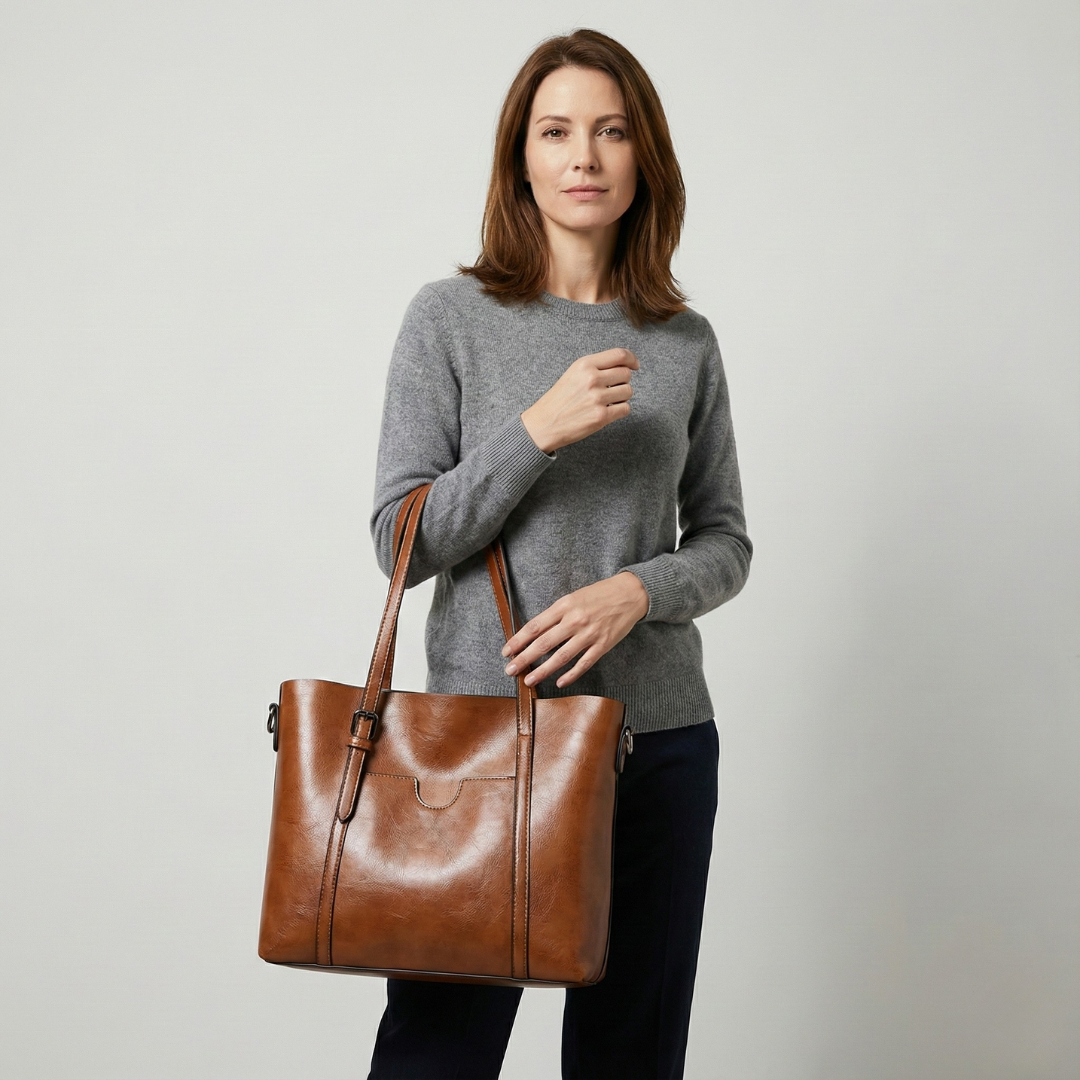 Geovari | Sleek Leather Shoulder Bag