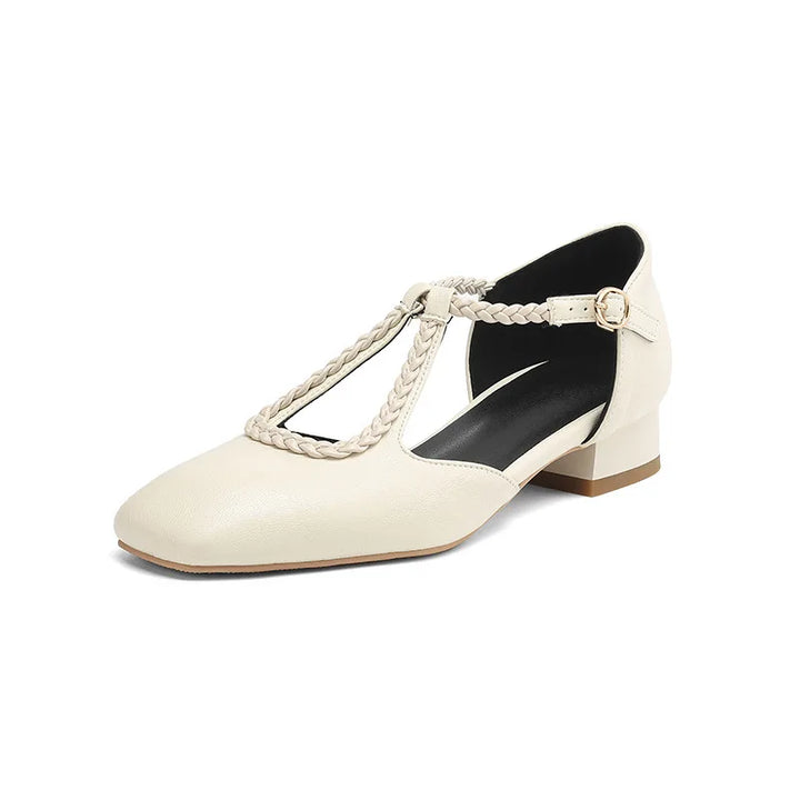 Geovari | Retro Leather Flats