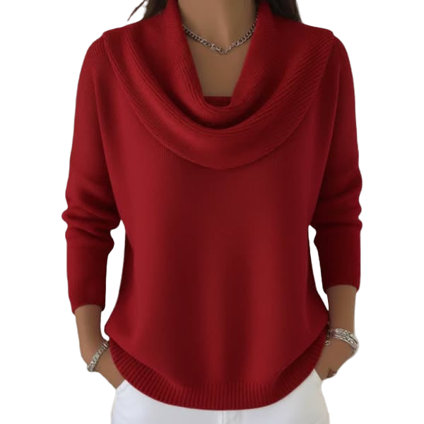 Geovari | Cowl Neck Knitted Top