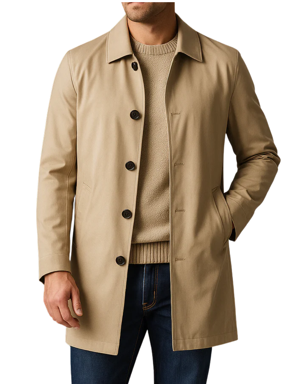 Geovari | Elegant Men's Trench Coat